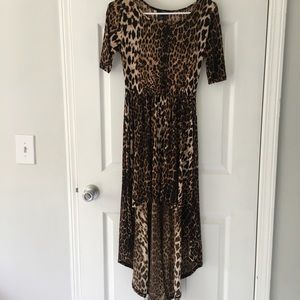 Forever 21 High Low Animal Print Dress
